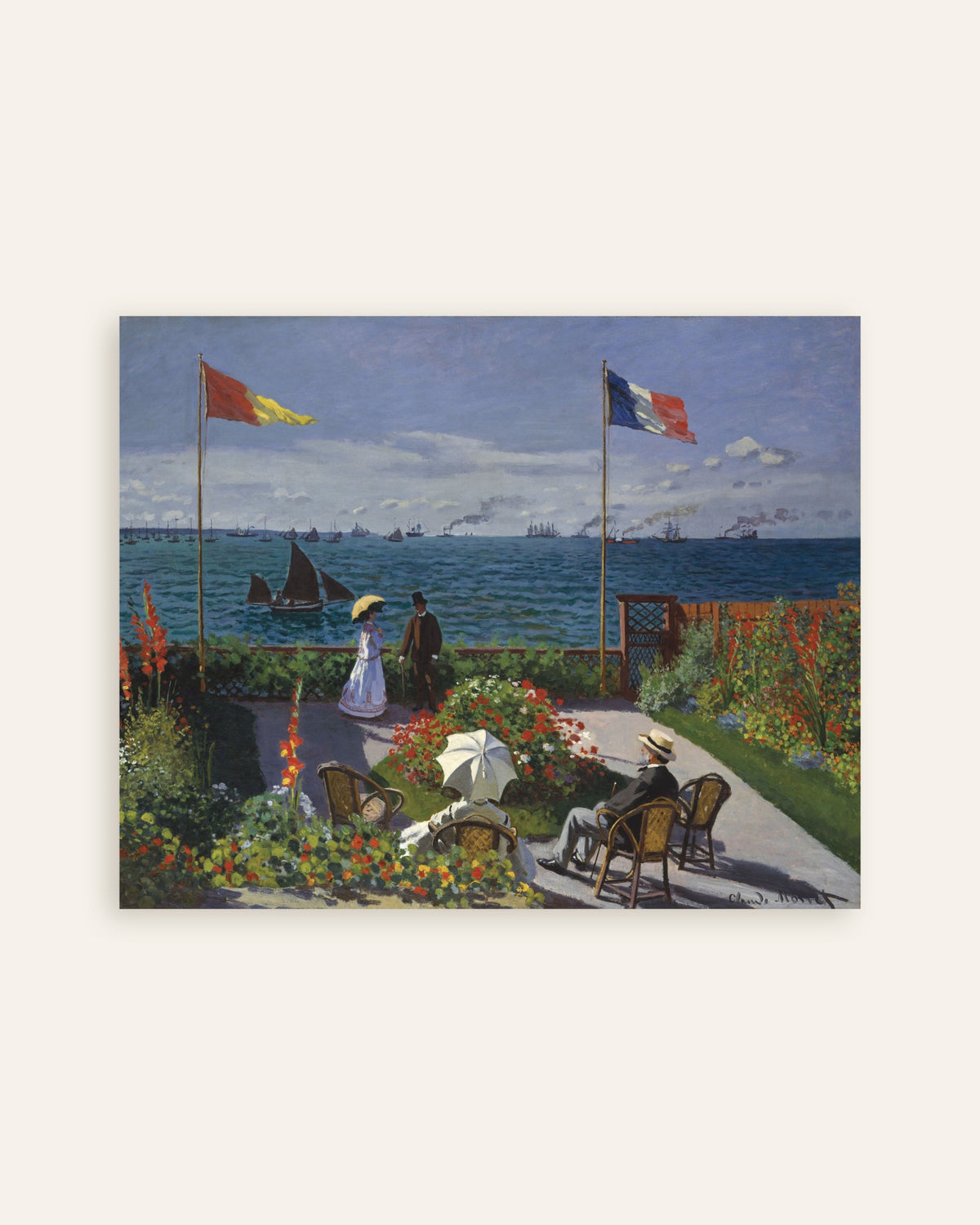 Plakat Have i Sainte-Adresse (1867) af Claude Monet, miniature
