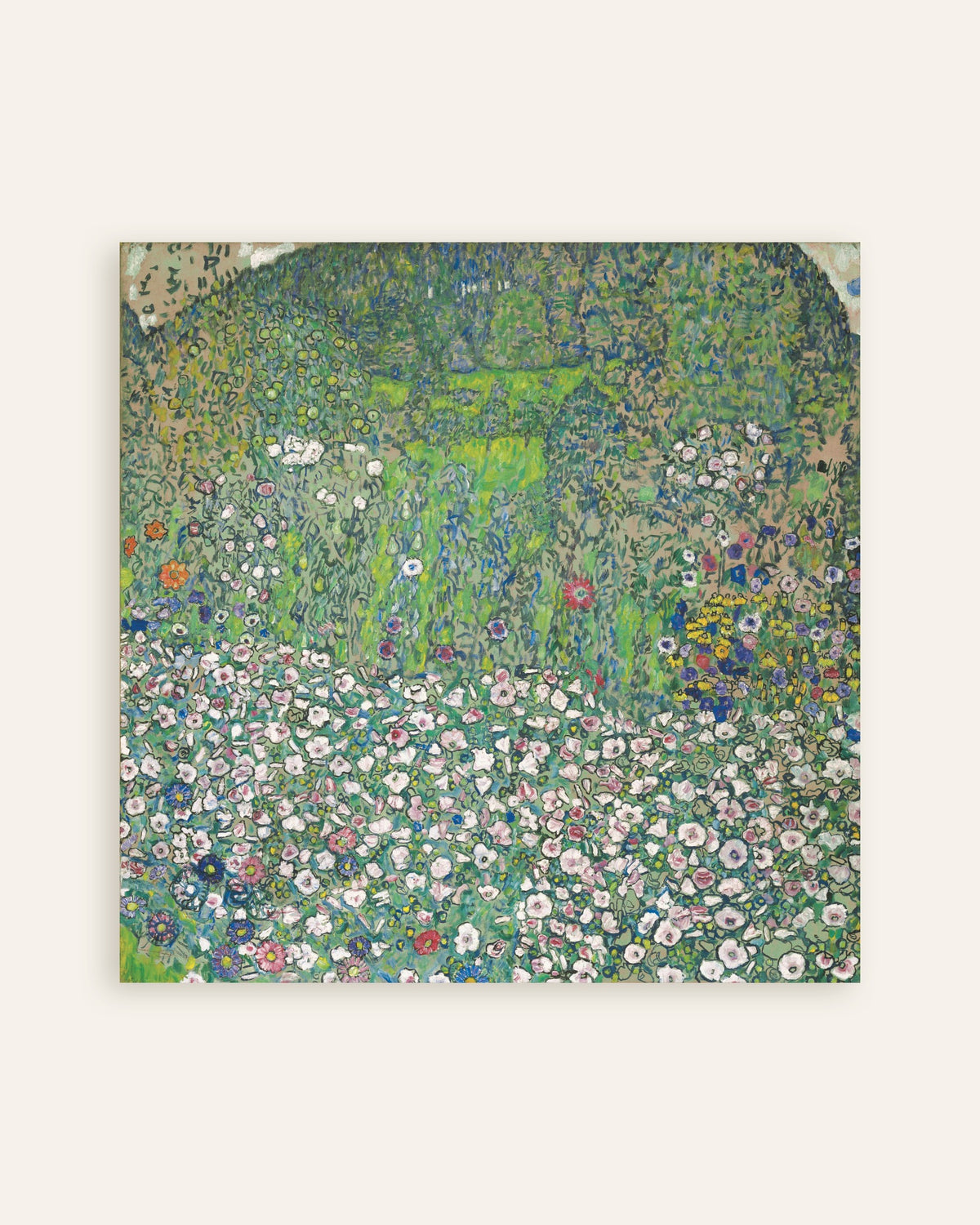 Plakat med Havelandskab med bakketop (1916) af Gustav Klimt, miniature