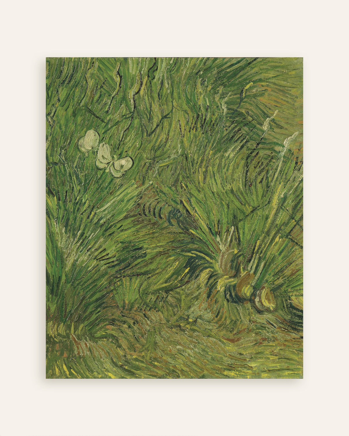 Poster af Have med sommerfugle (1889) af Vincent van Gogh, miniaturebillede