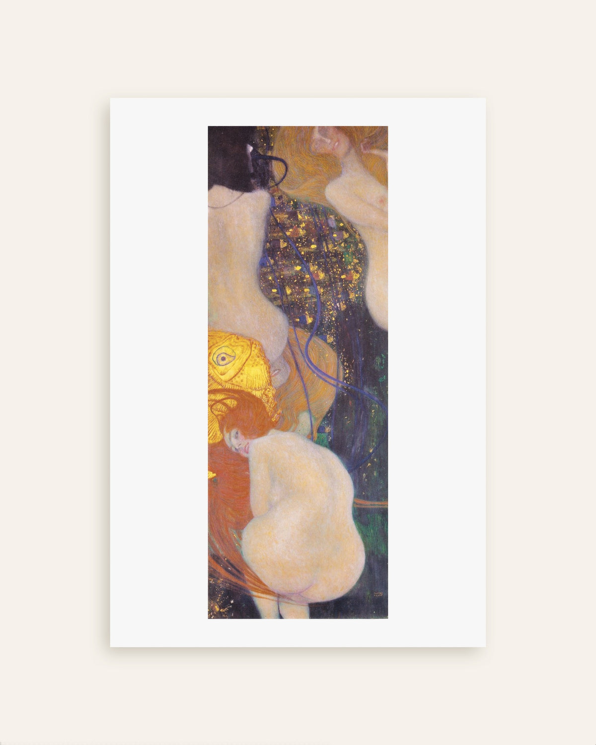 Plakat Guldfisk (1901–1902) af Gustav Klimt, miniature