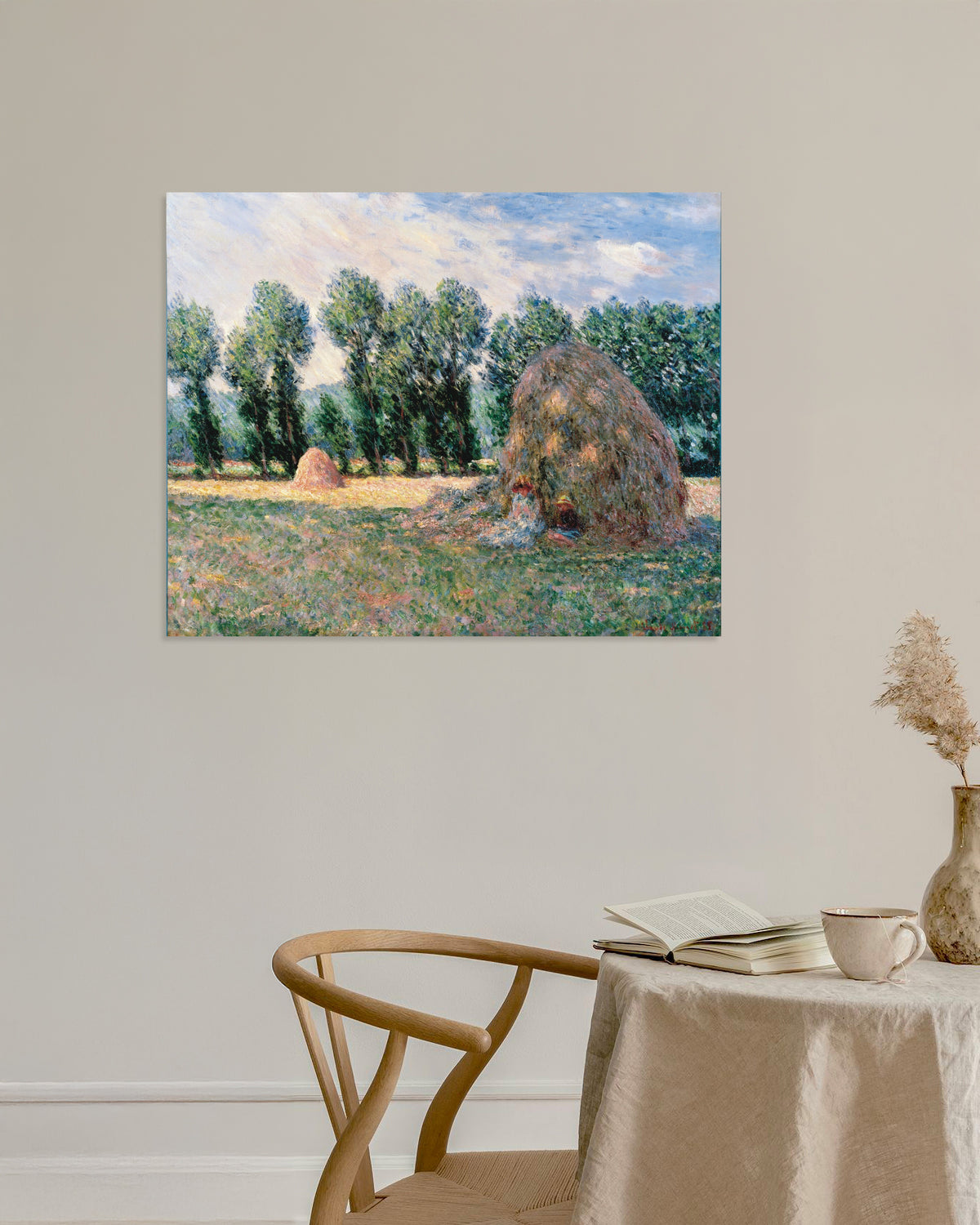 Plakat Høstakke (1885) af Claude Monet