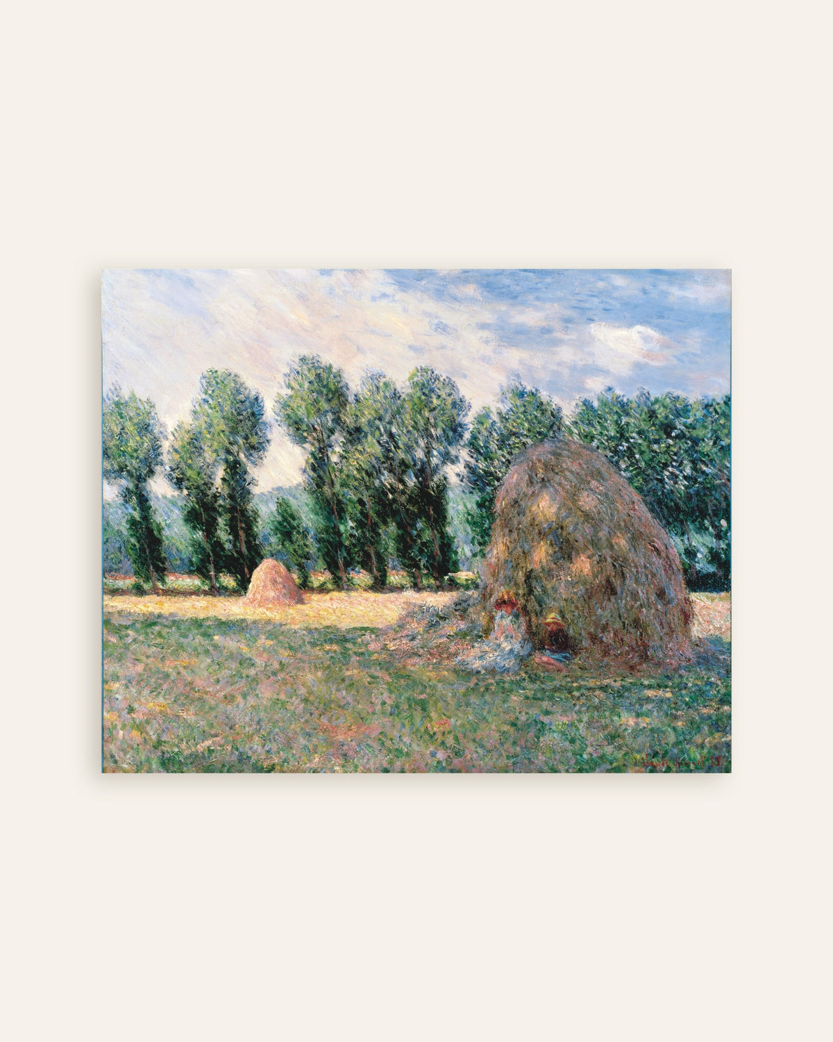 Plakat Høstakke (1885) af Claude Monet, miniature
