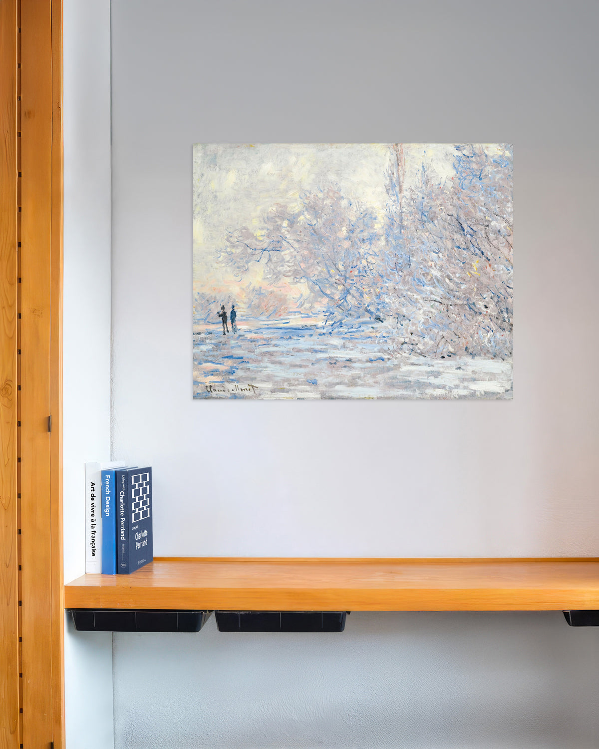 Plakat Rimfrost i Giverny (1885) af Claude Monet