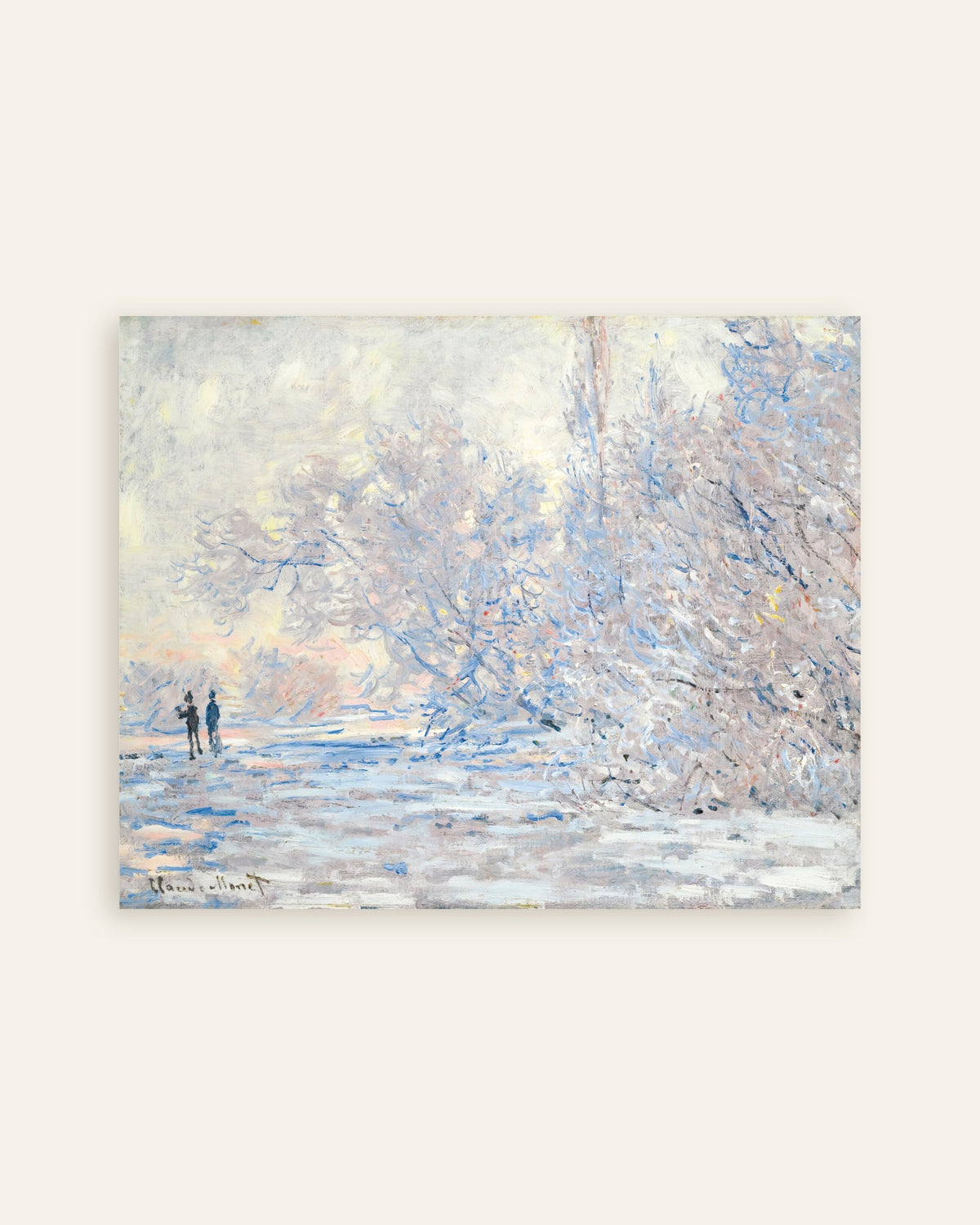 Plakat Rimfrost i Giverny (1885) af Claude Monet, miniature