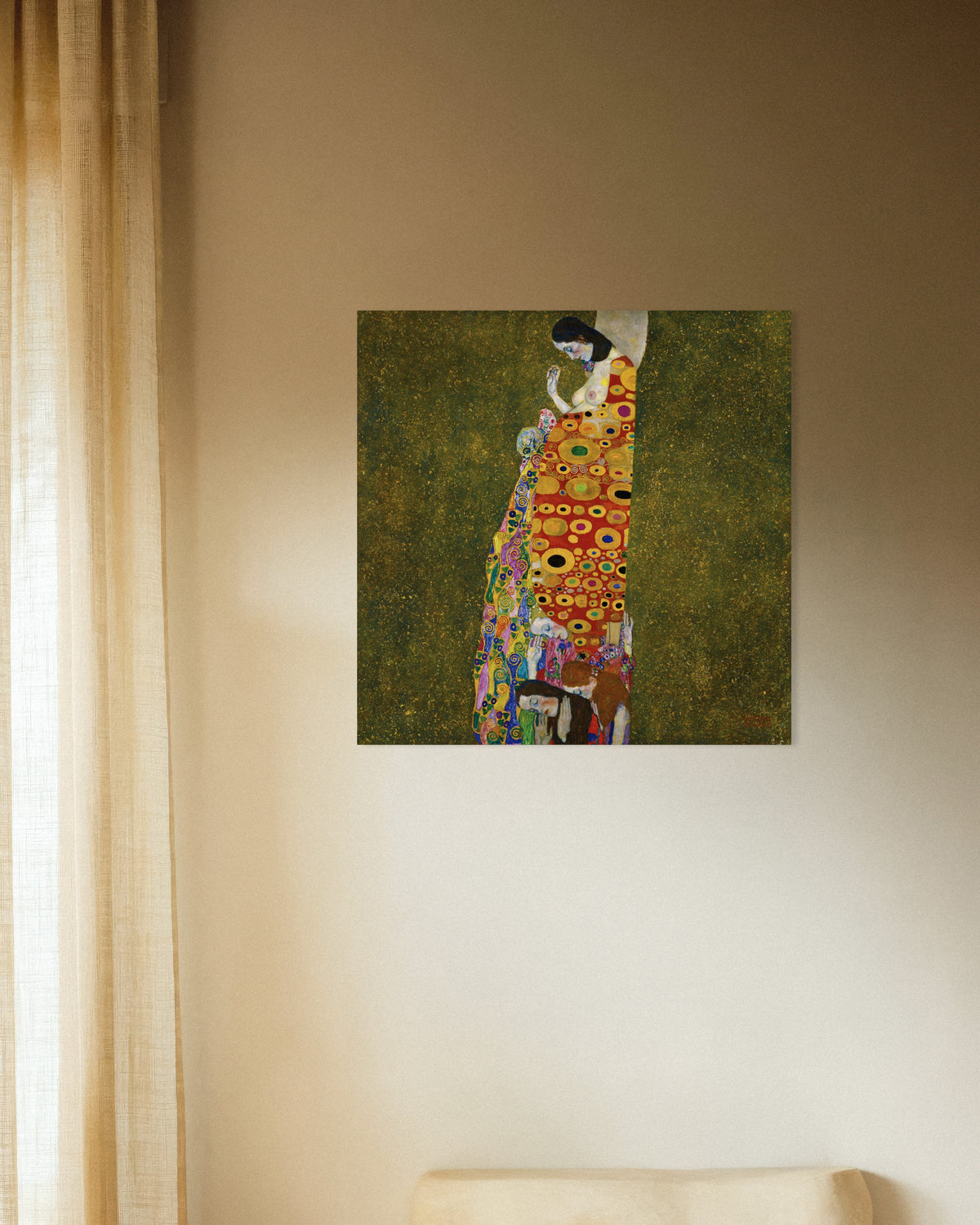Plakat Håbet II (1907–1908) af Gustav Klimt