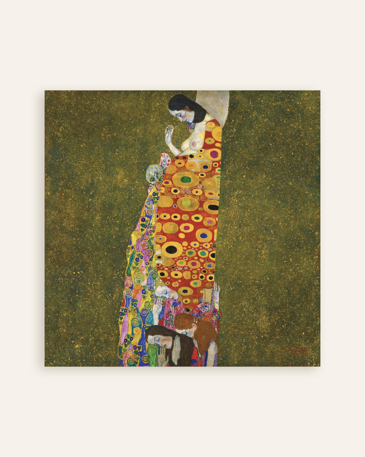 Plakat Håbet II (1907–1908) af Gustav Klimt, miniature