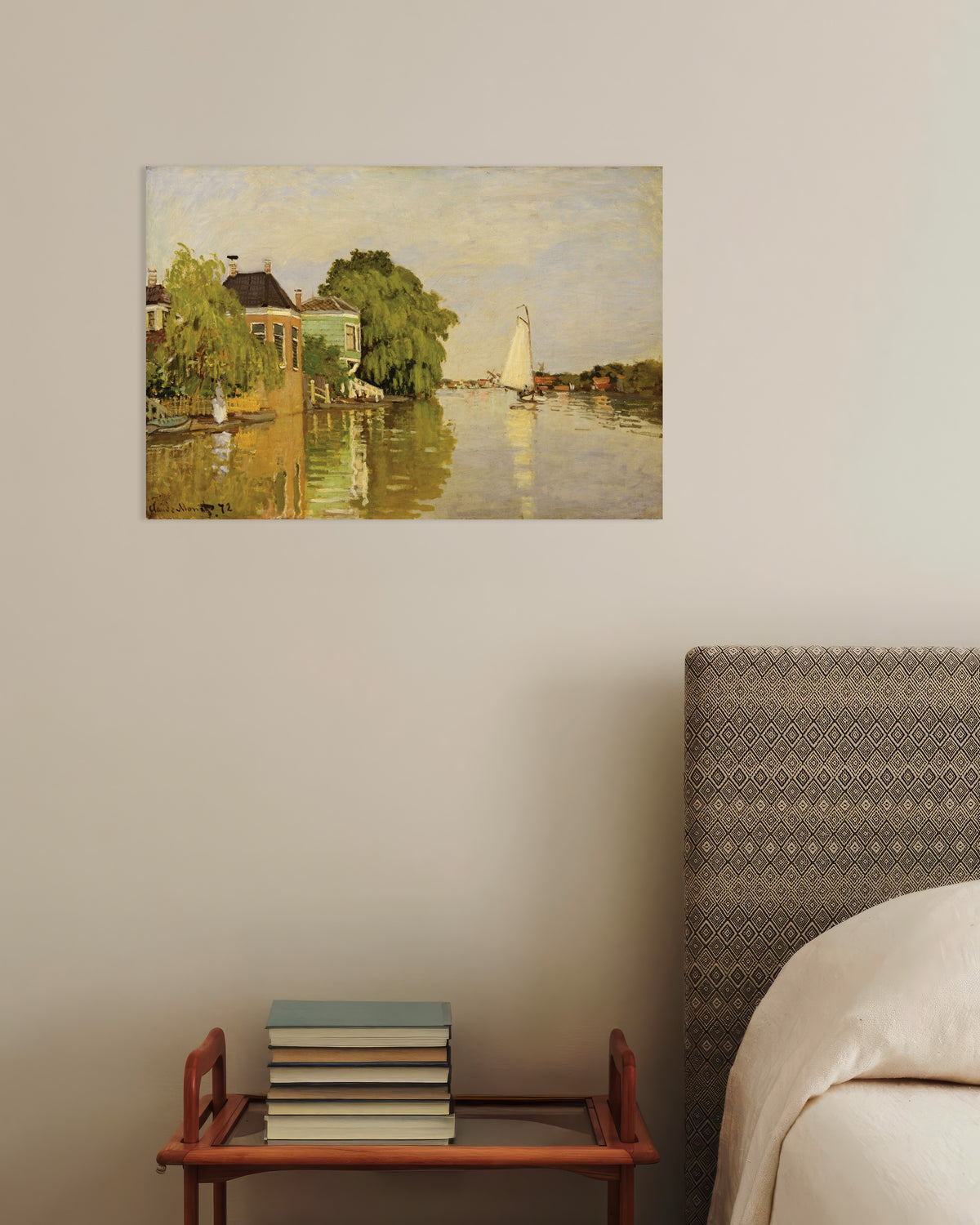 Plakat Huse ved Achterzaan (1871) af Claude Monet