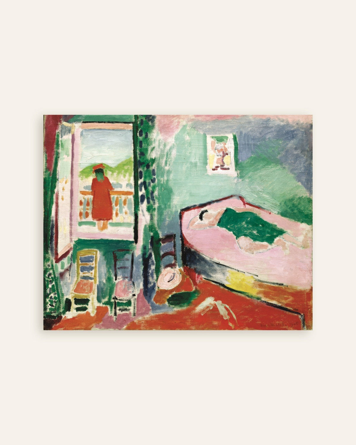 Plakat med Interiør i Collioure (1905) af Henri Matisse, miniature