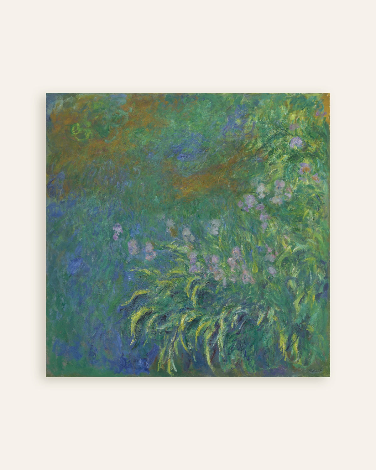 Plakat Iris (1914–1917) af Claude Monet, miniature