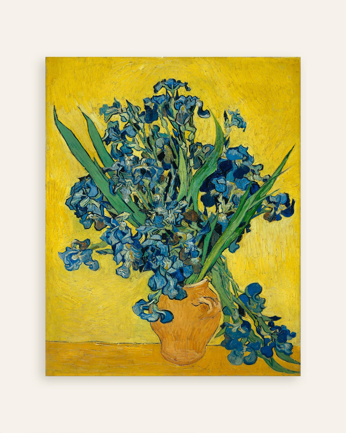 Poster med Iris i en vase (1890) af Vincent van Gogh, miniature