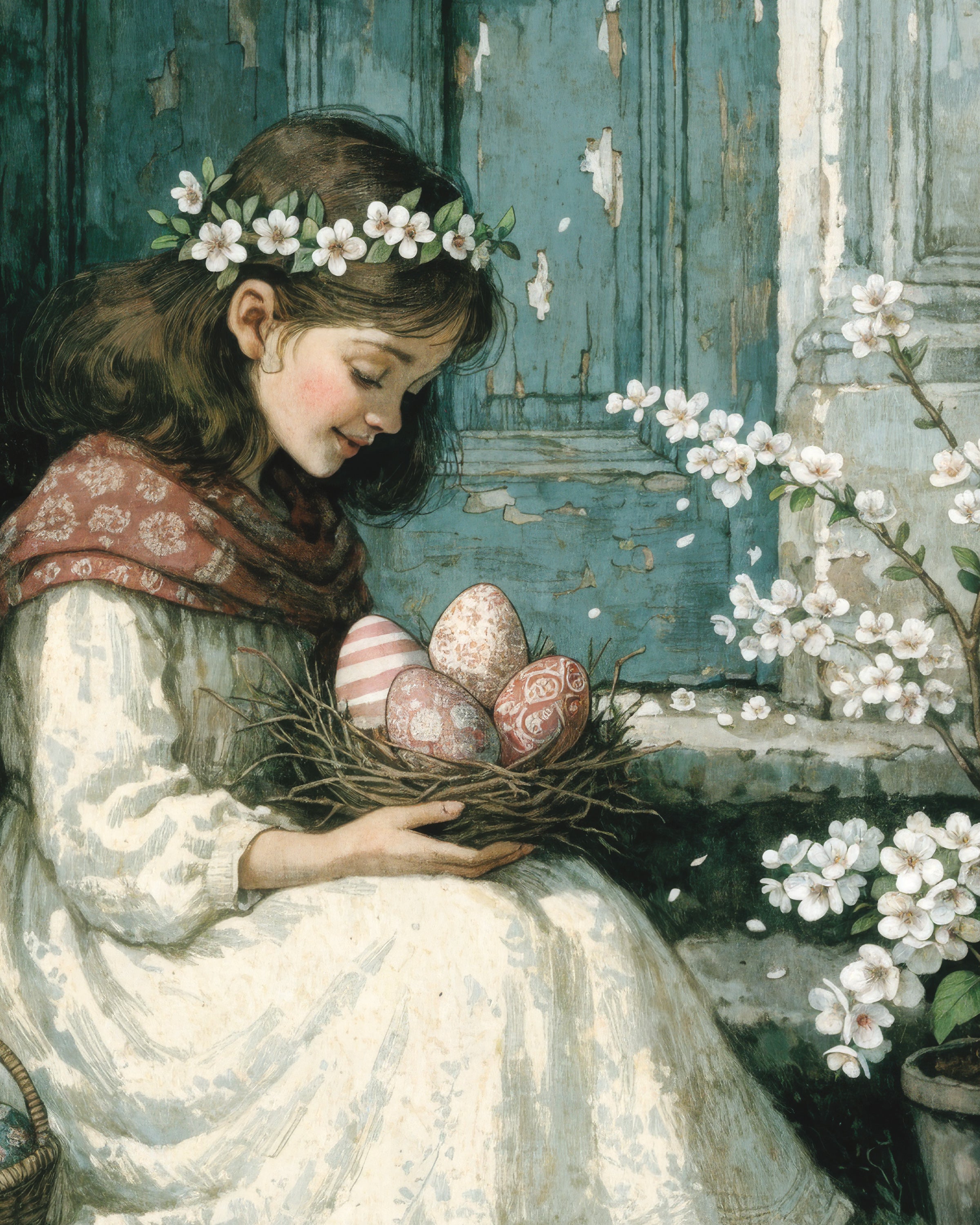 Påskemorgen ved den Blå Dør - Plakat