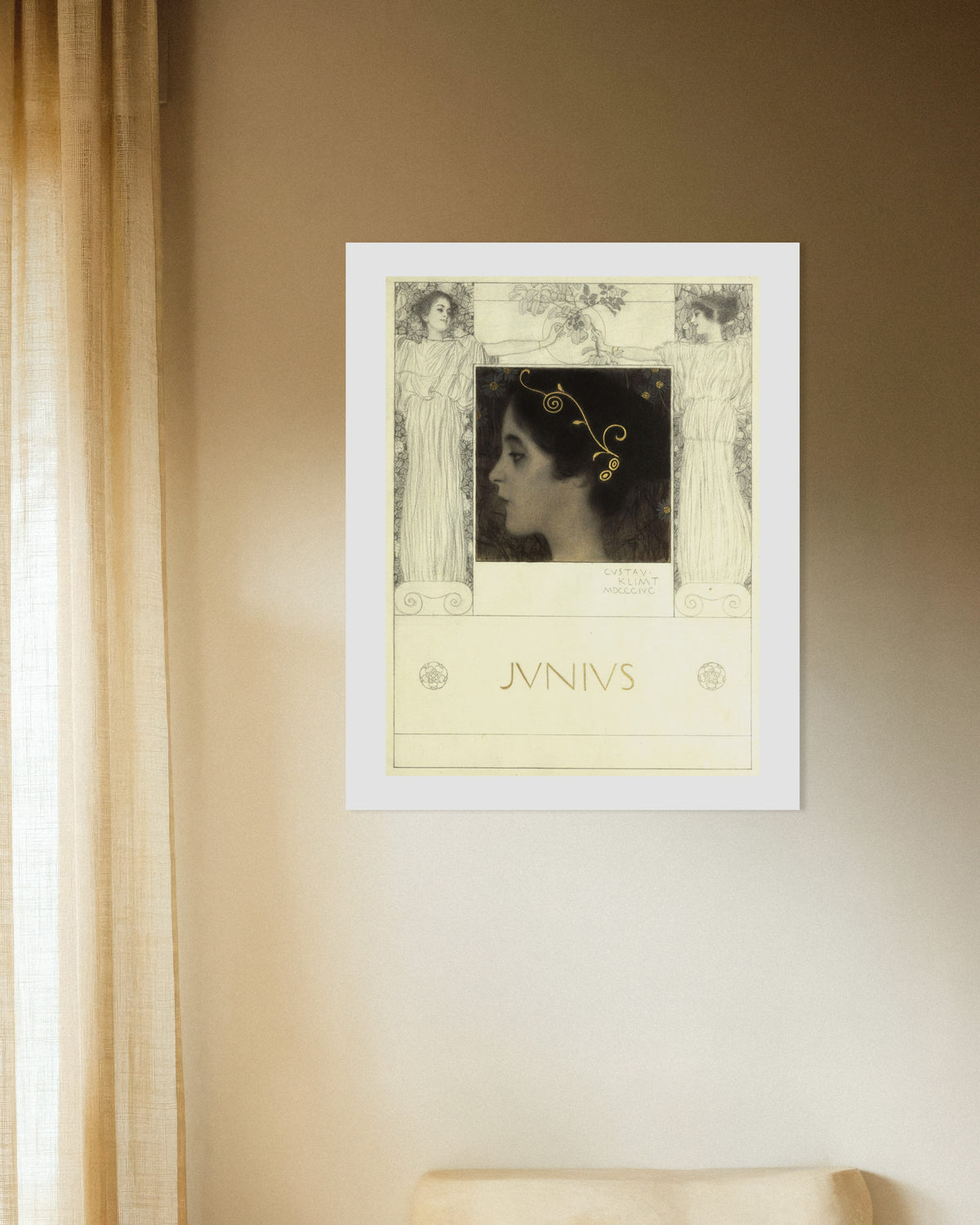Plakat Junius (1896) af Gustav Klimt
