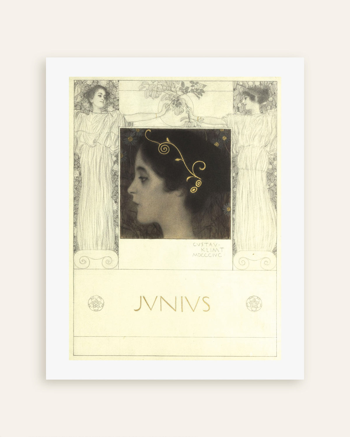 Plakat Junius (1896) af Gustav Klimt, miniature
