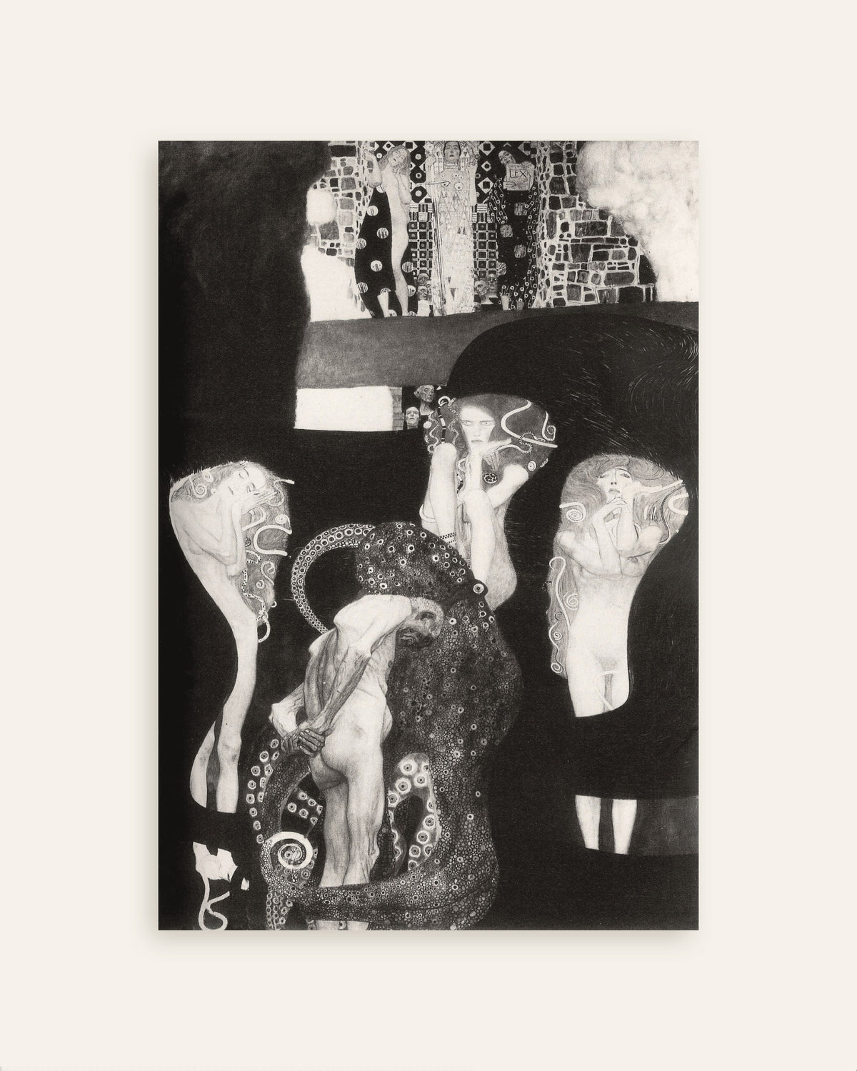 Plakat Jurisprudensen (1907) af Gustav Klimt, miniature