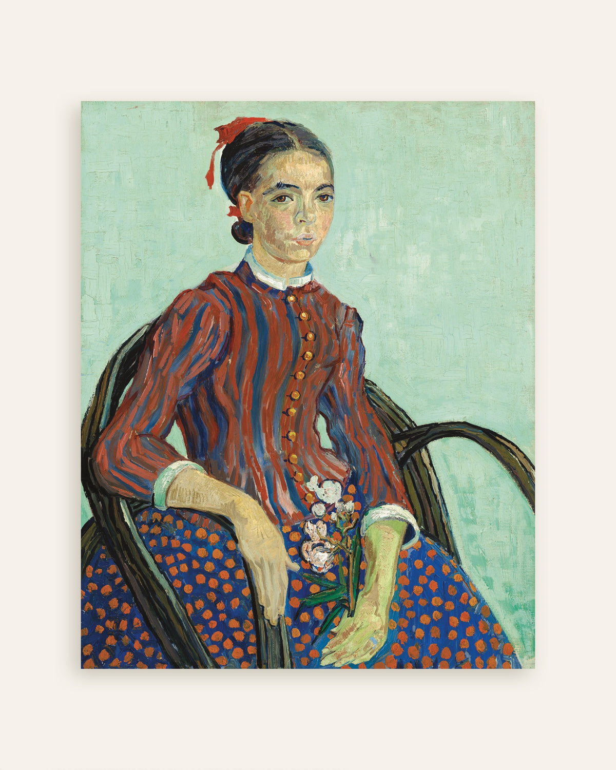 La Mousmé (1888) af Vincent van Gogh, poster, miniature