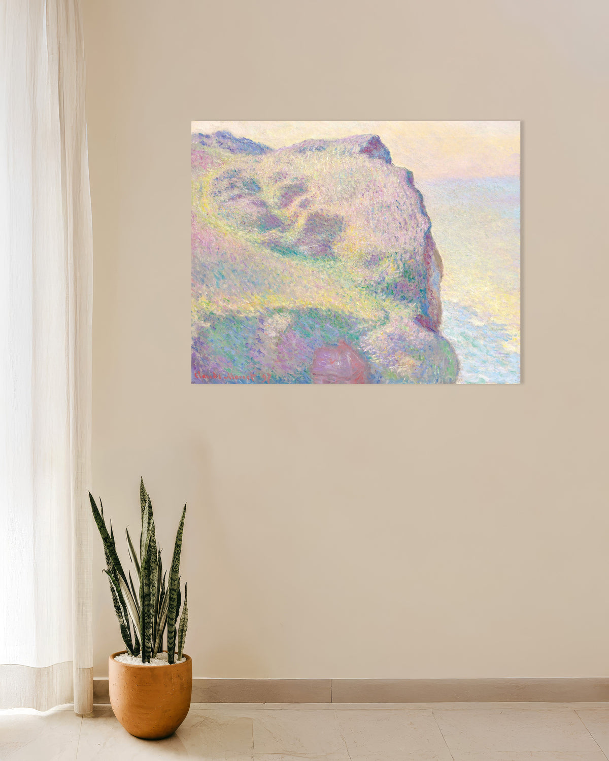 Plakat Pointe du Petit Ailly (1897) af Claude Monet
