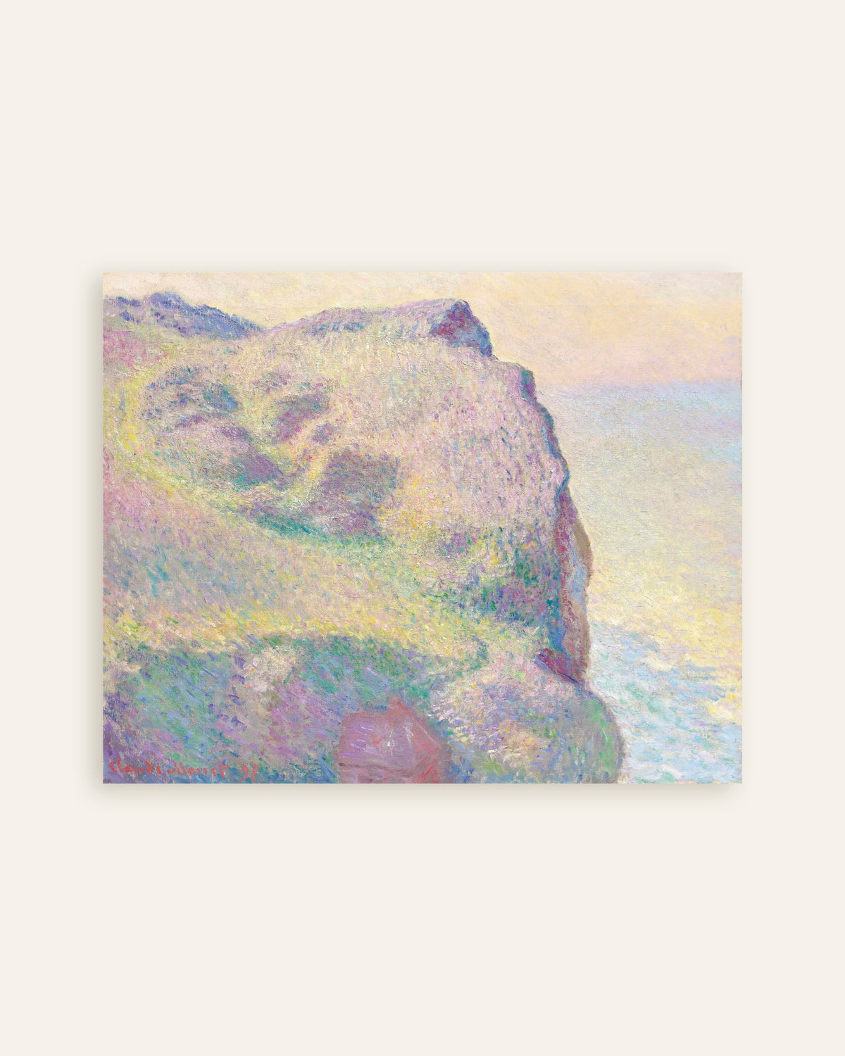 Plakat Pointe du Petit Ailly (1897) af Claude Monet, miniature