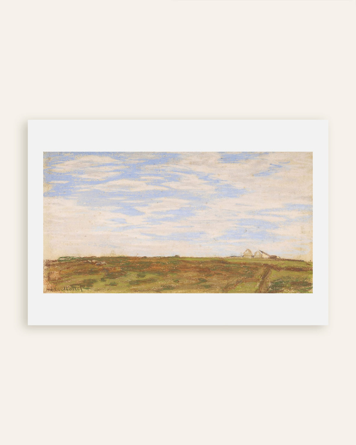 Plakat Landskab (1864–1866) af Claude Monet, miniature
