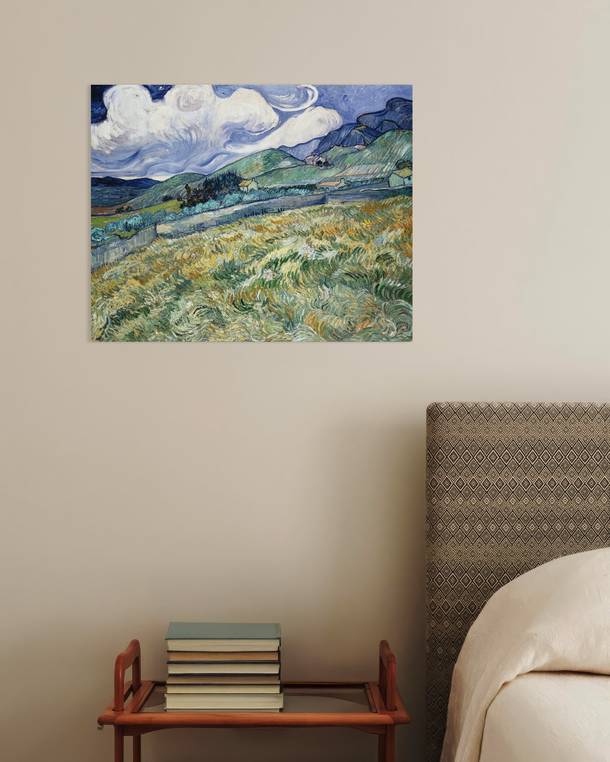 Poster med Landskab fra Saint-Rémy (1889) af Vincent van Gogh