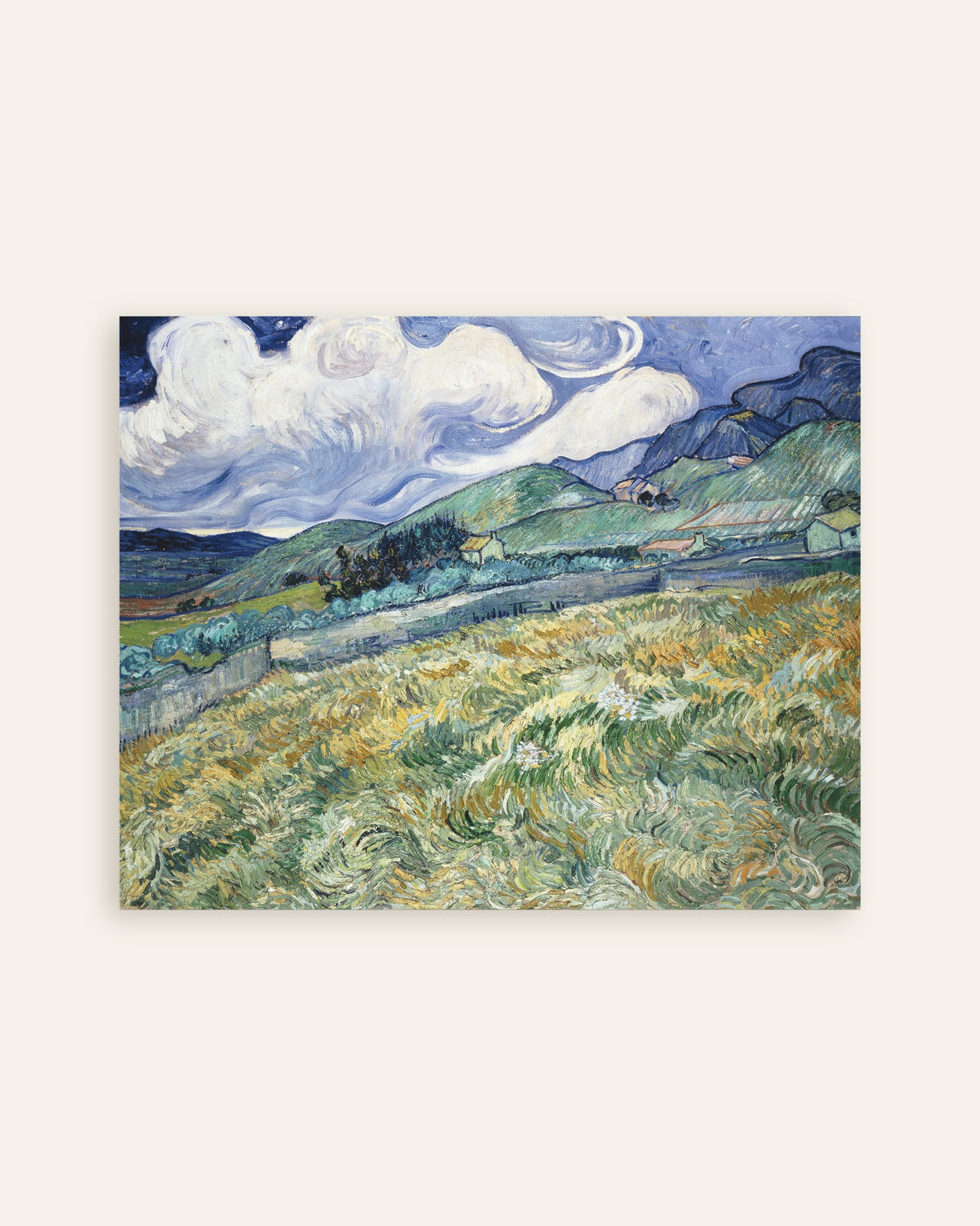Poster med Landskab fra Saint-Rémy (1889) af Vincent van Gogh, miniature