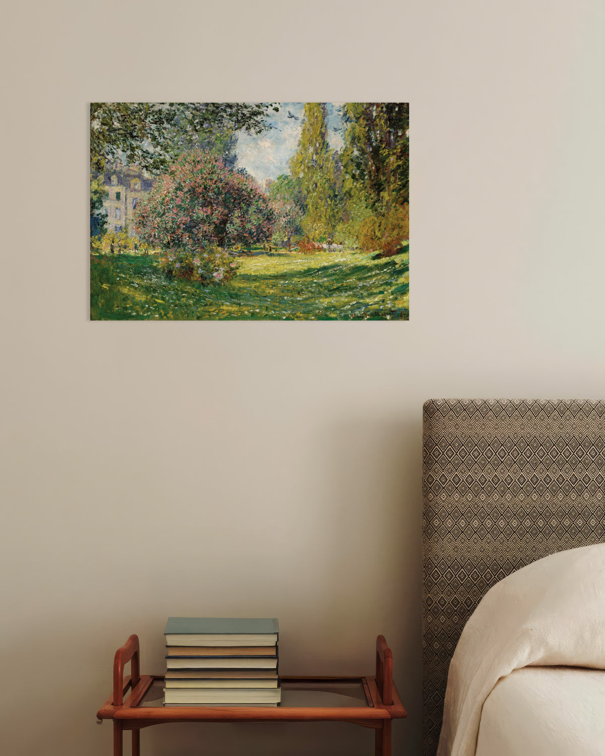 Plakat Landskab, Parc Monceau (1876) af Claude Monet