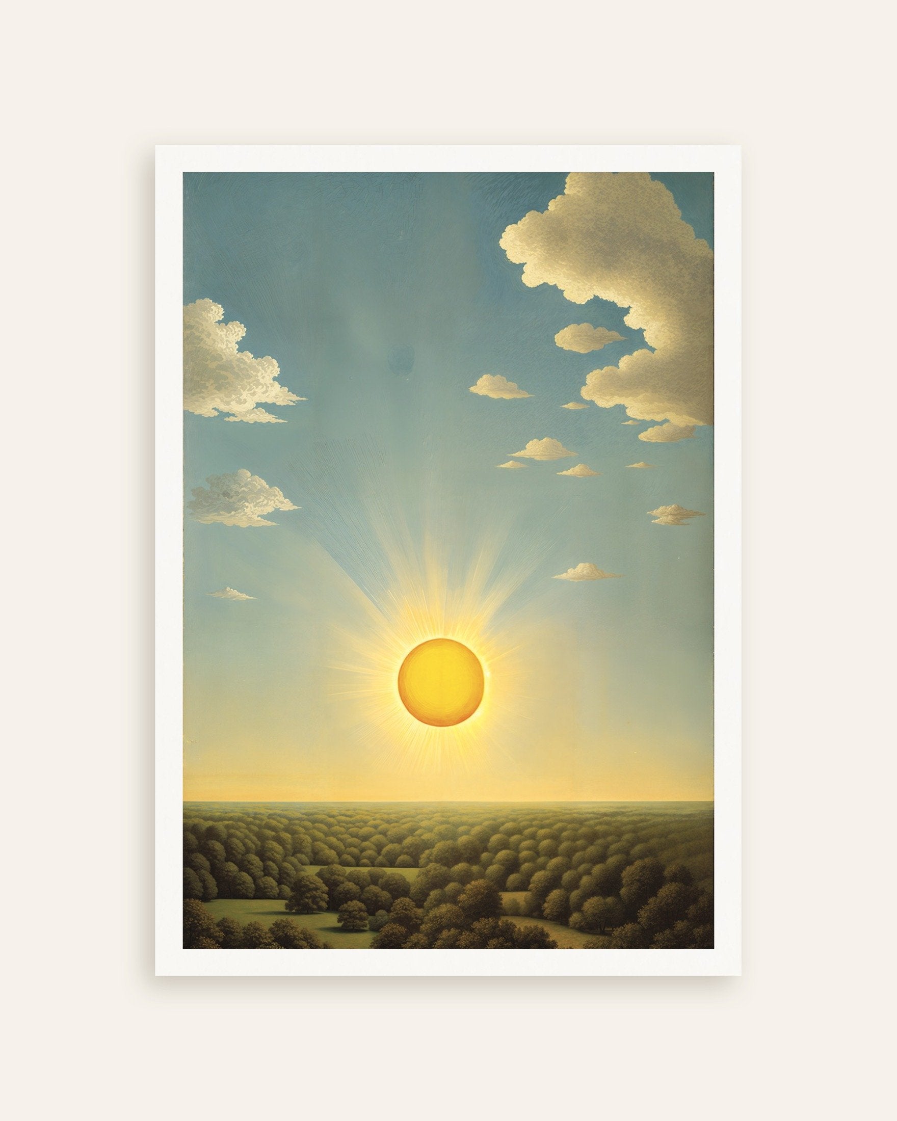 Poster of Le Grand Soleil - Surreal Sun Over the Canopy, thumbnail