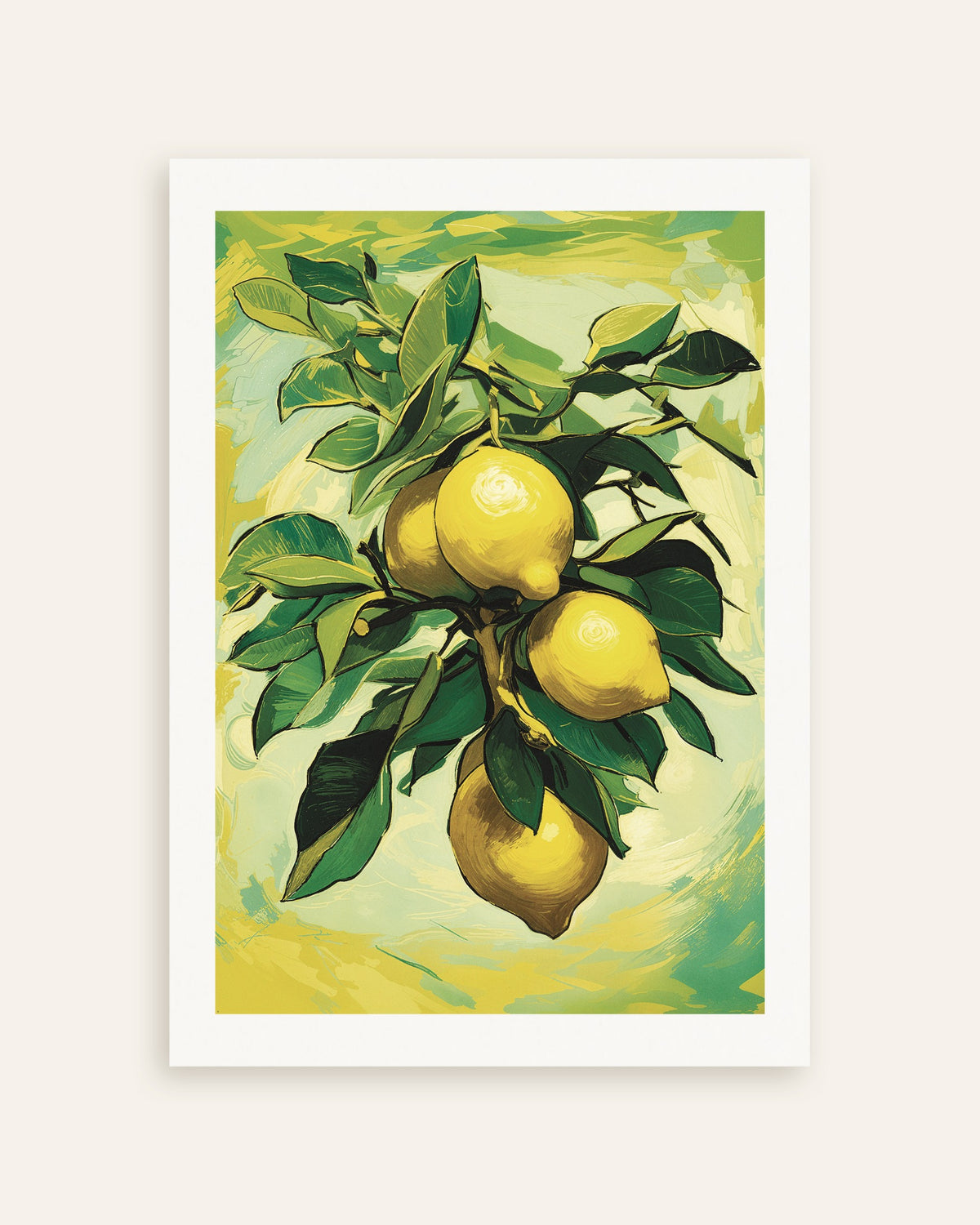 Poster med Sorrentos citroner, poster, miniature