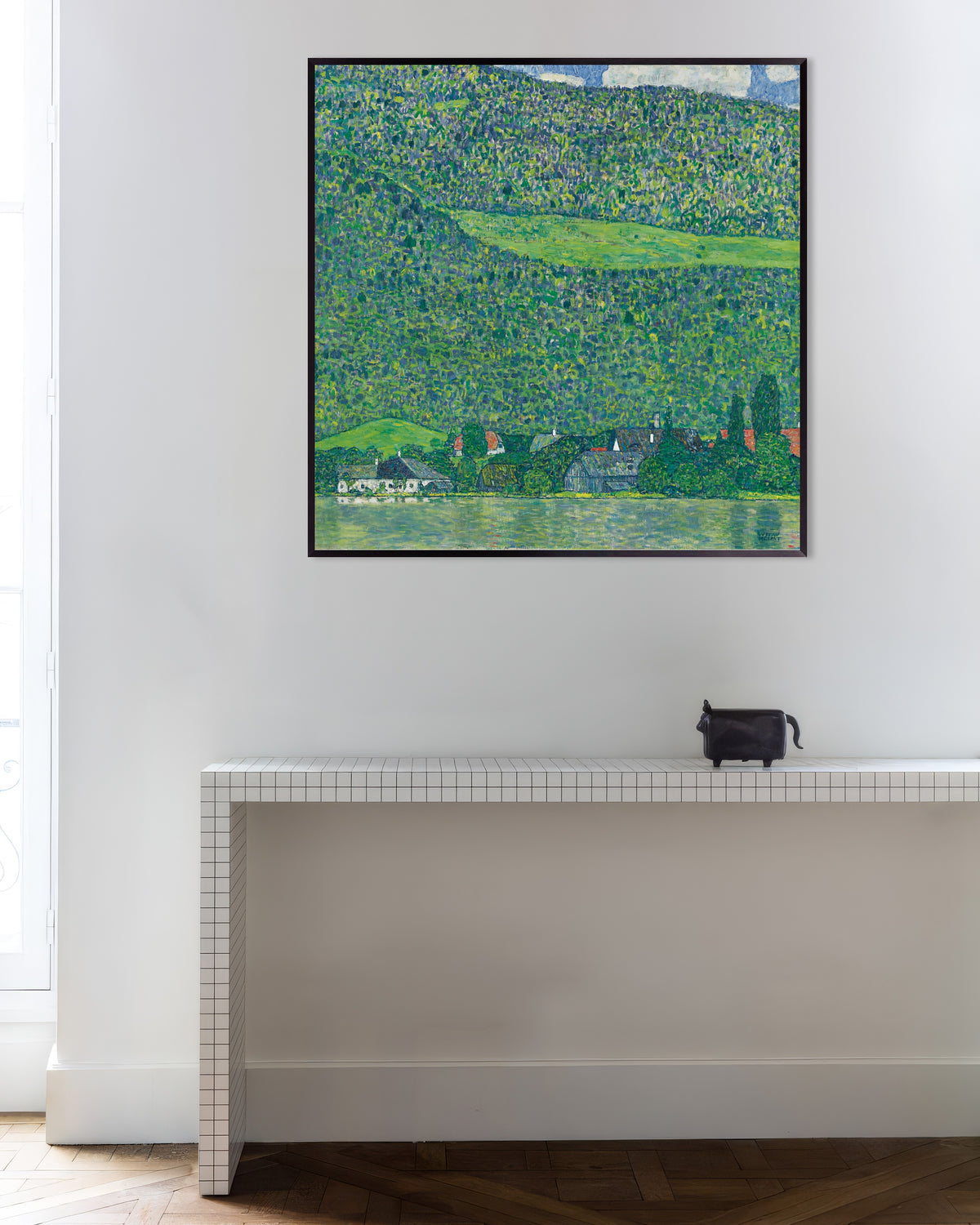 Poster af Litzlberg ved Attersee (1914–1915) af Gustav Klimt med metalramme
