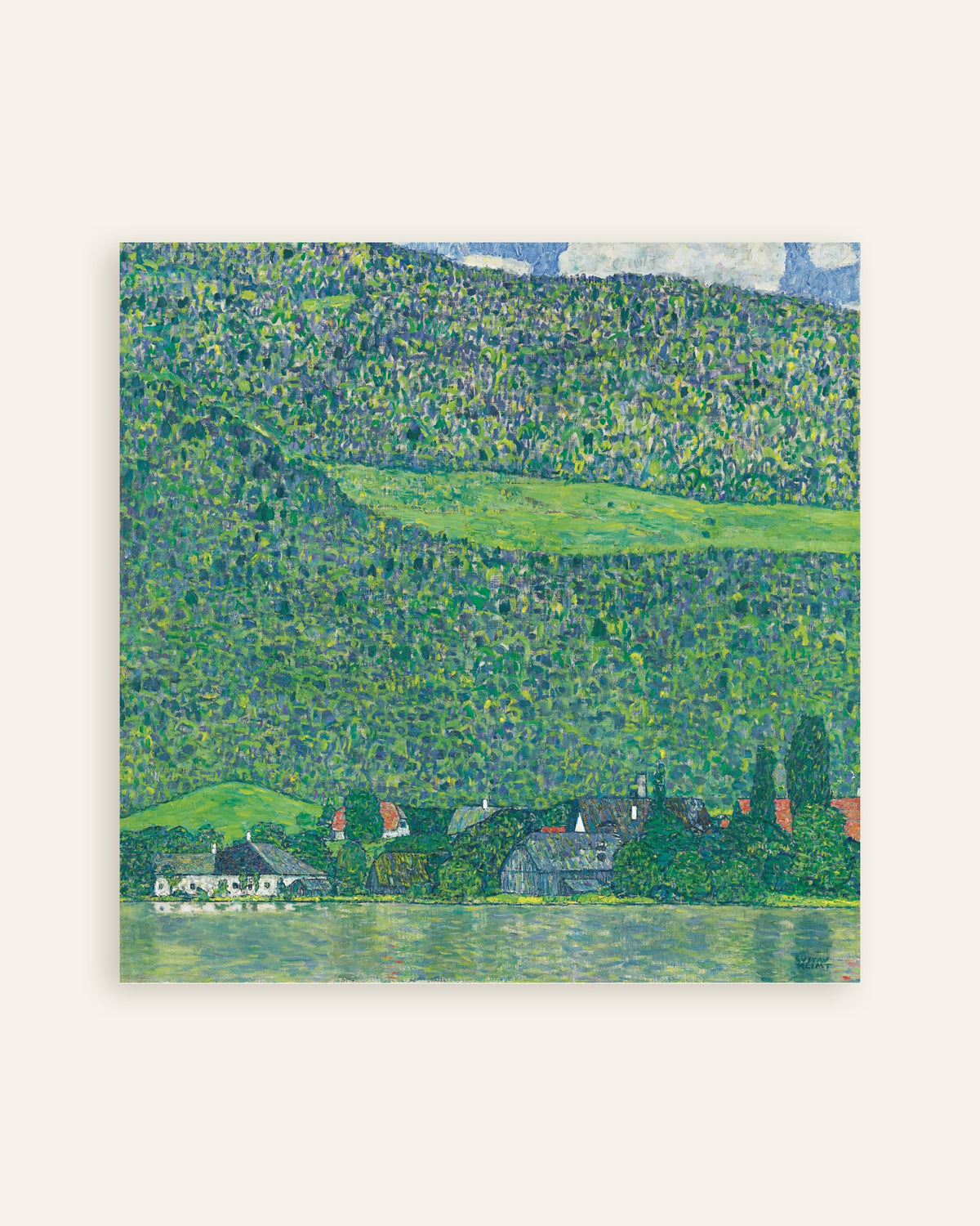 Poster af Litzlberg ved Attersee (1914–1915) af Gustav Klimt, miniature