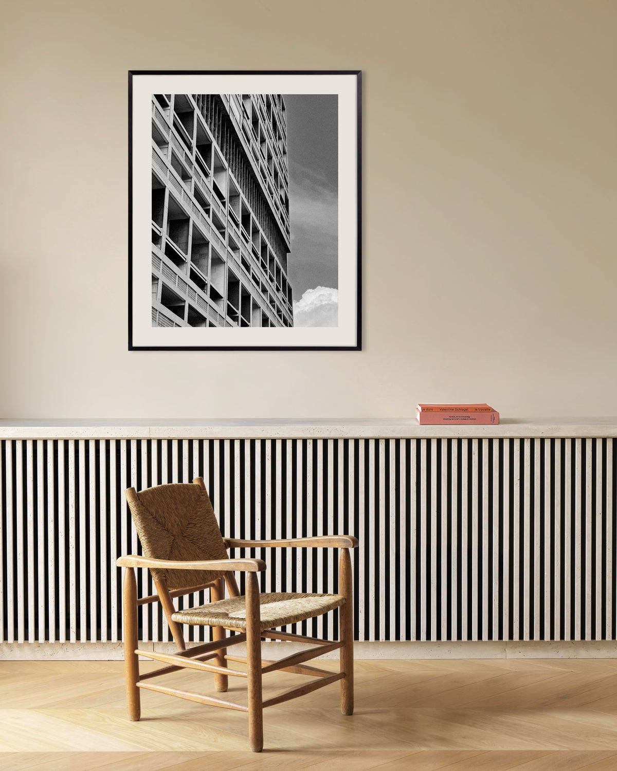 Plakat »Loggiaer i solen« med metalramme