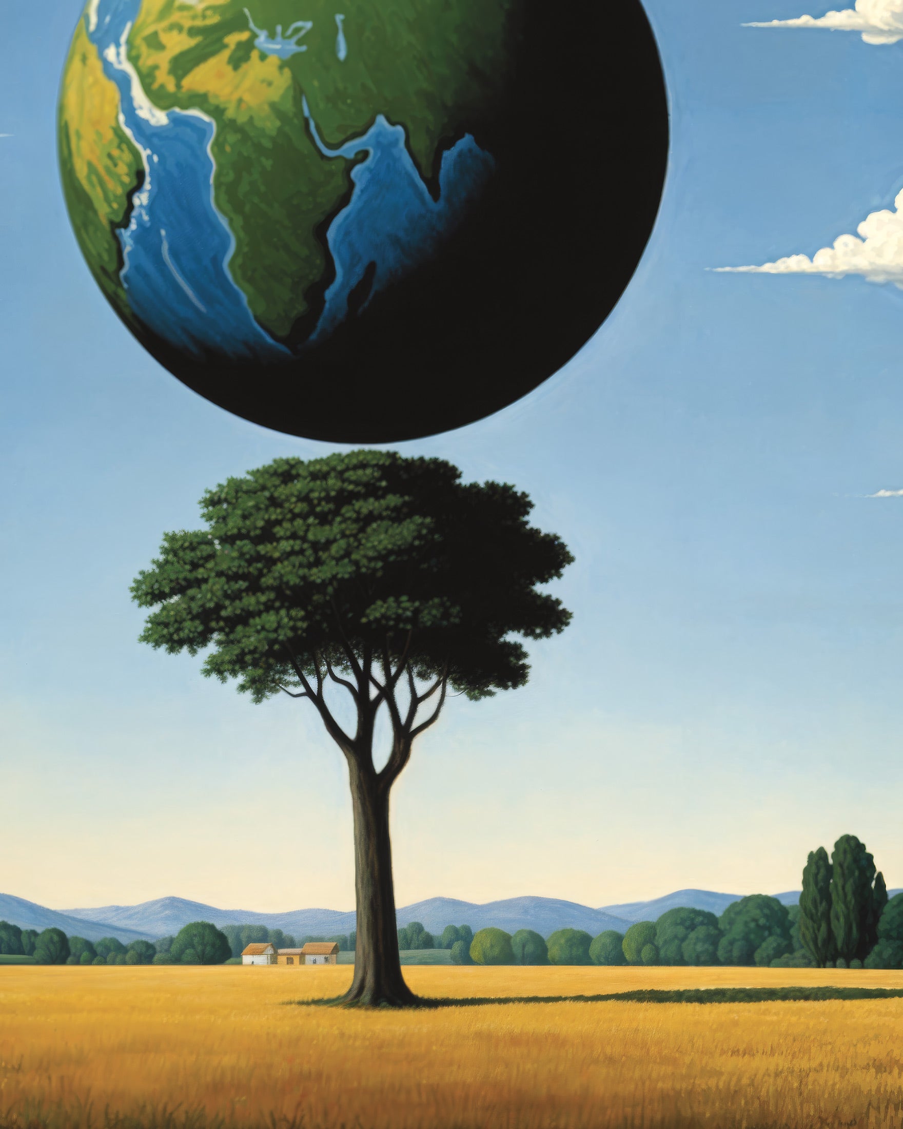 Verdens træ – surrealistisk belgisk poster