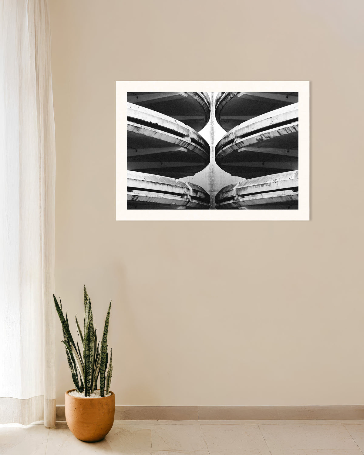 Plakat »Spejlede parkeringsramper«