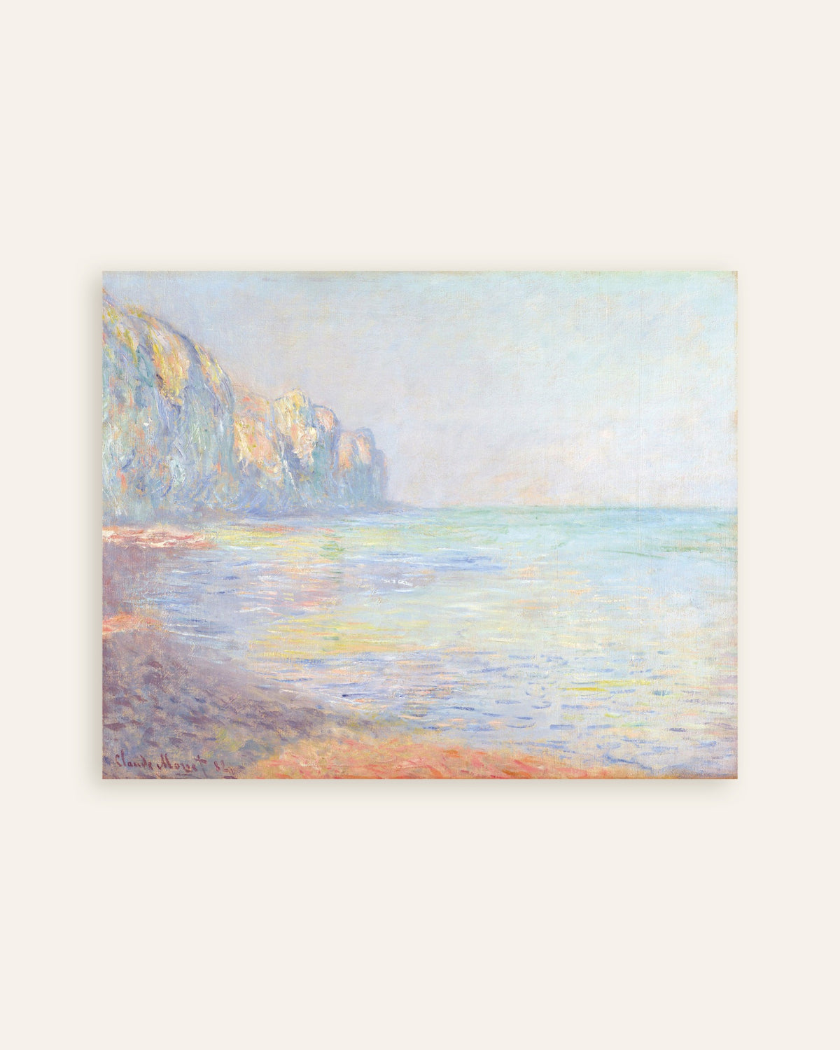 Plakat Diset morgen ved Pourville (1882) af Claude Monet, miniature