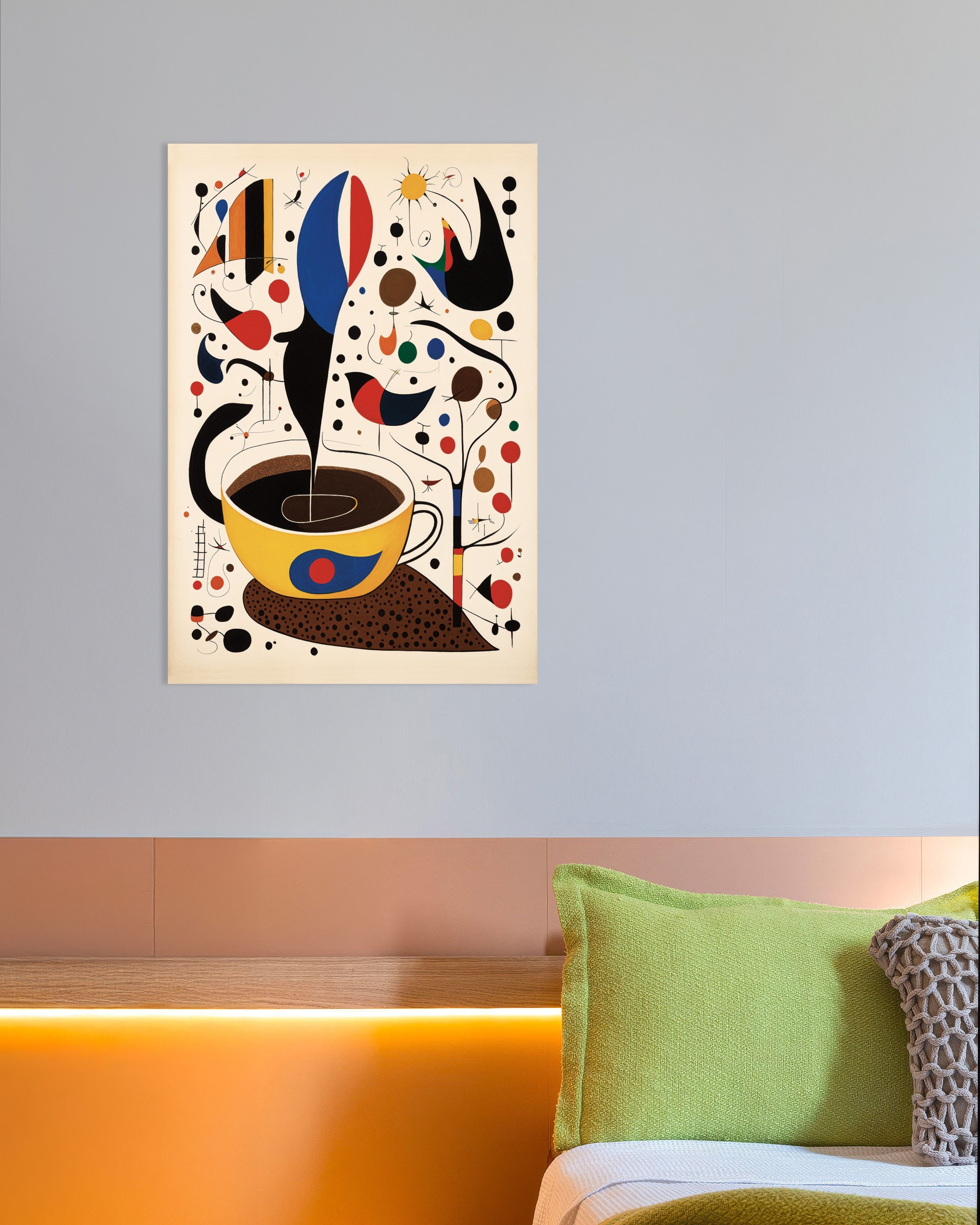 Poster of Morning coffee - Surrealist poster