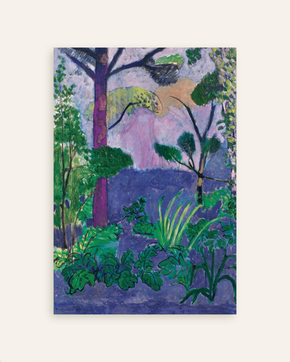 Poster af Marokkansk landskab (Akantus) 1912 af Henri Matisse, miniaturebillede