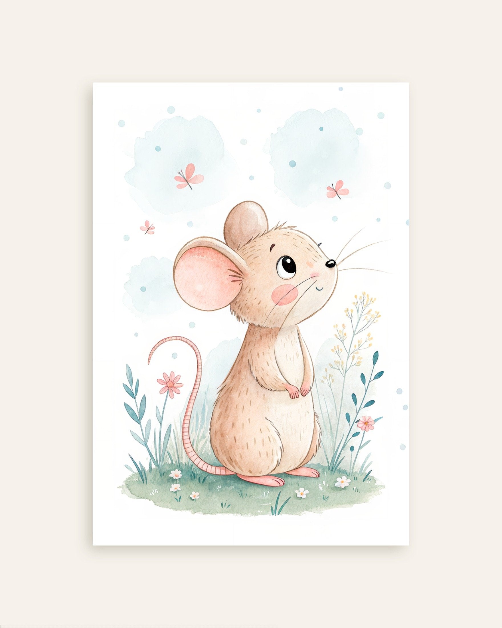 Poster of Mouse Poster – Nursery Wall Art, thumbnail