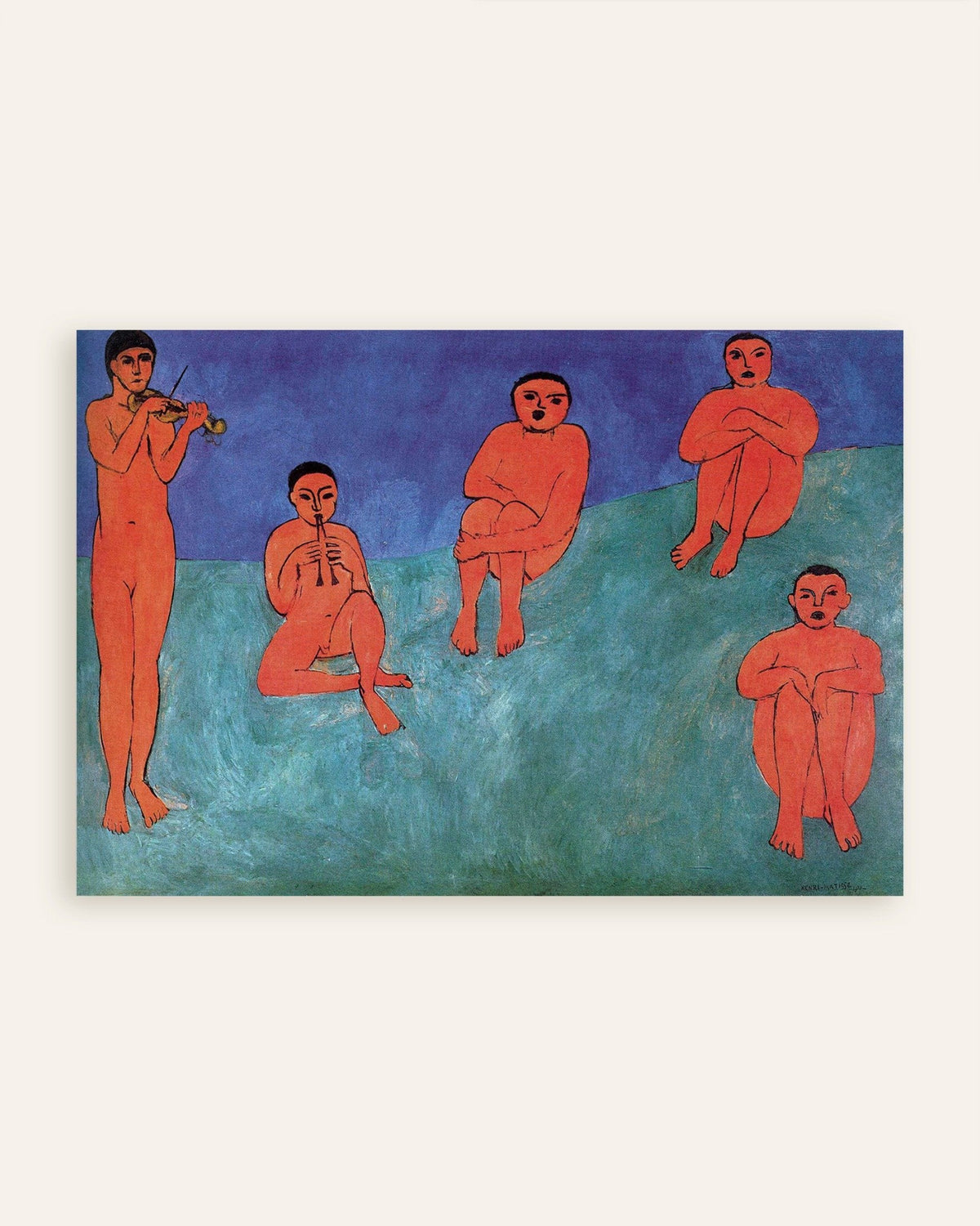 Poster med Musik (1910) af Henri Matisse, miniaturebillede