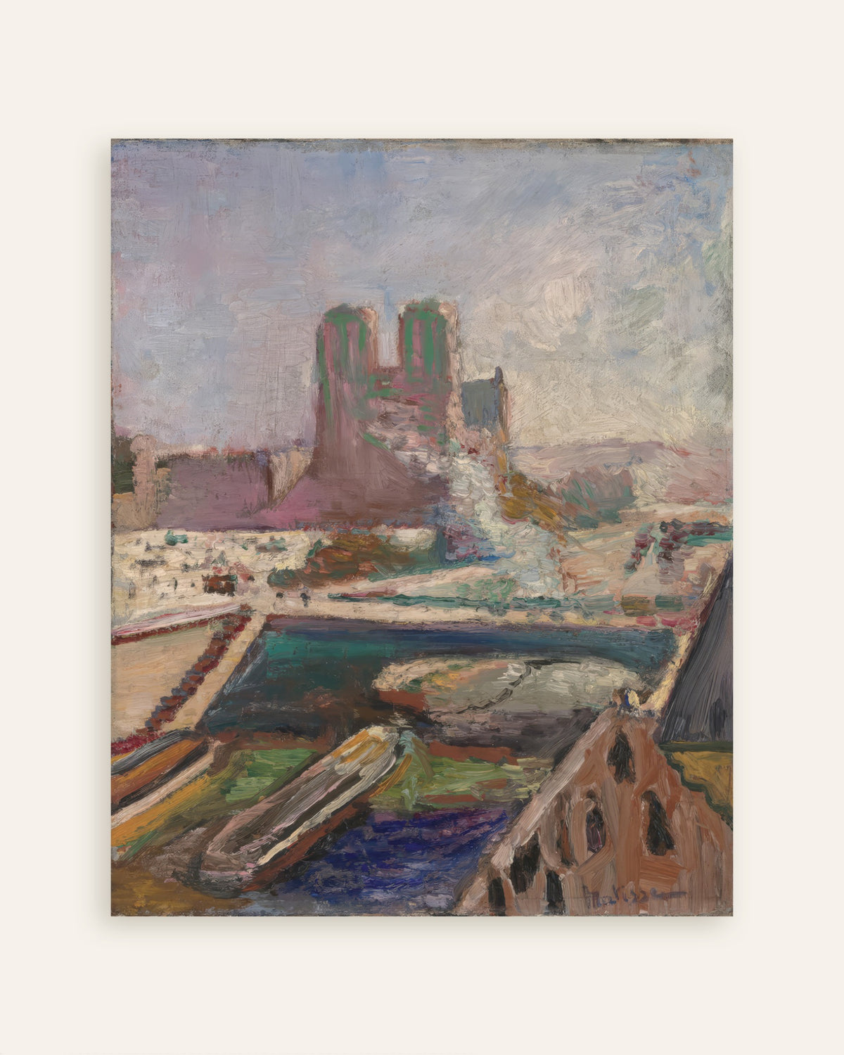 Poster med Notre Dame (1900) — Henri Matisse, miniature