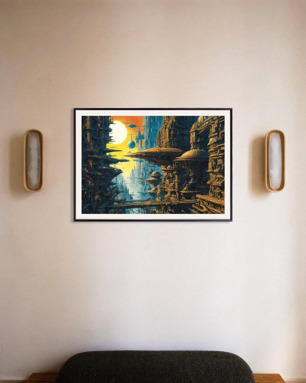 Plakat med Andre verdener end disse – hyldest til Métal Hurlant 03, med metalramme