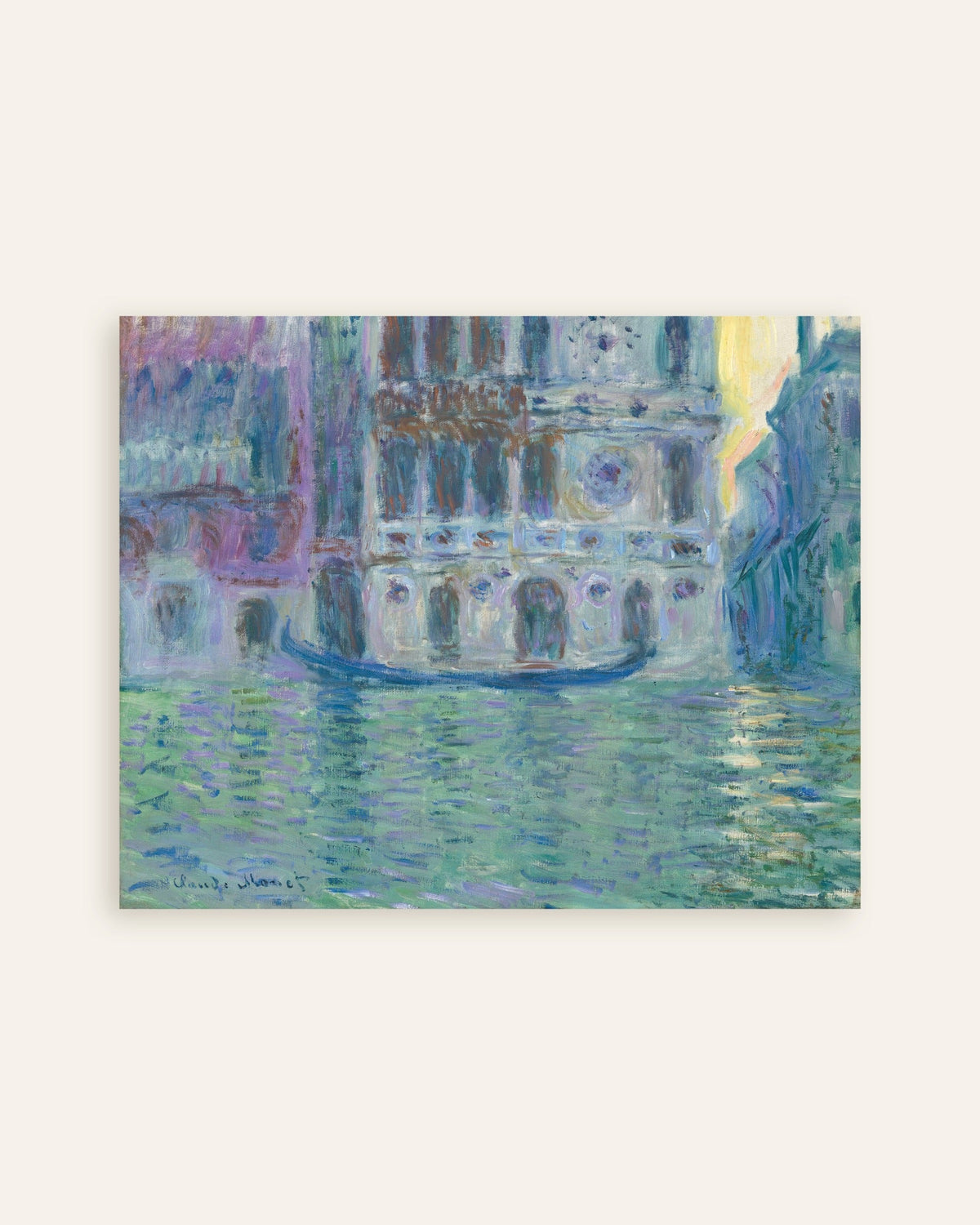 Plakat Palazzo Dario (1908) af Claude Monet, miniature