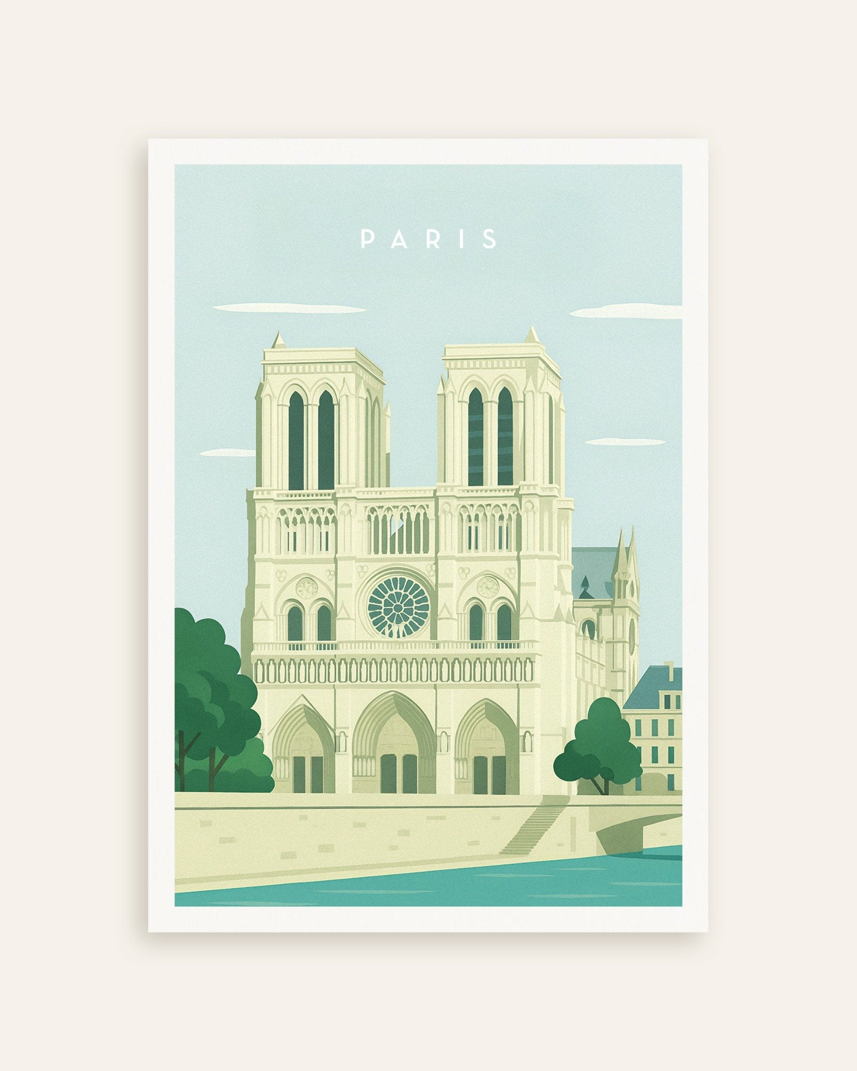 Poster of Paris Notre-Dame Wall Art Print, thumbnail