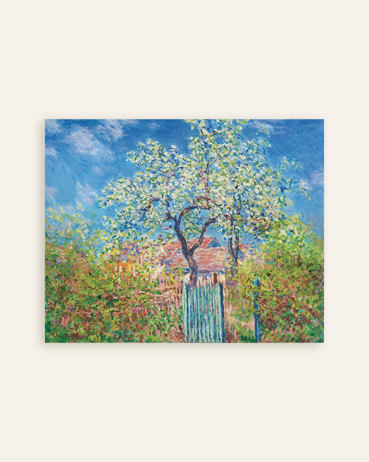 Plakat Pæretræ i blomst (1885) af Claude Monet, miniature