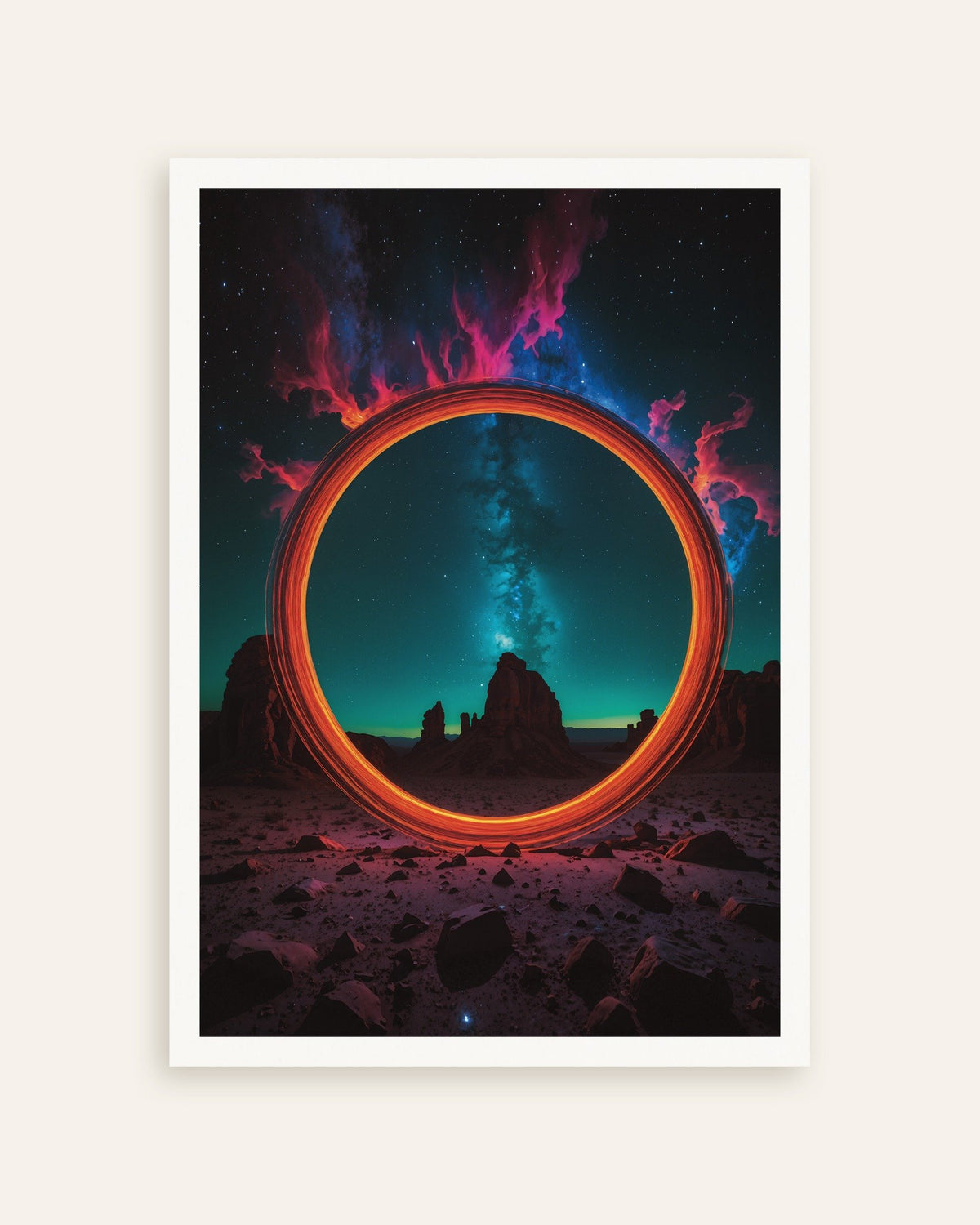 Poster of Photolab luminescent neon, circle of time - Poster, thumbnail