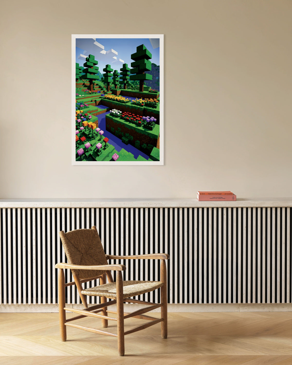 Poster of Pixel Flowers – Botanical Poster