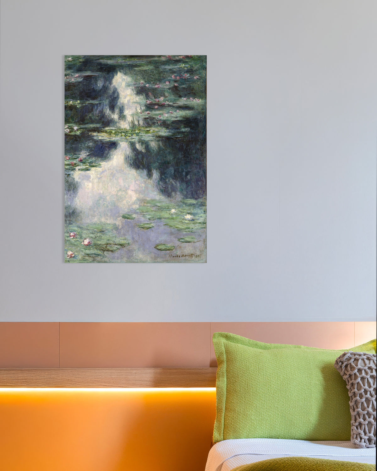 Plakat Dam med åkander (1907) af Claude Monet