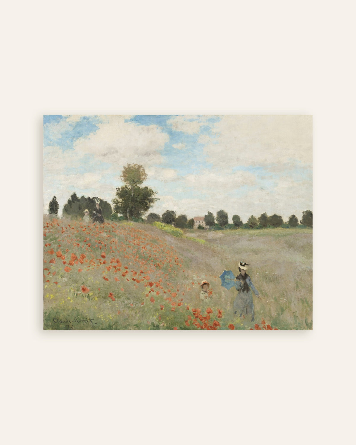 Plakat Valmuer (1873) af Claude Monet, miniature