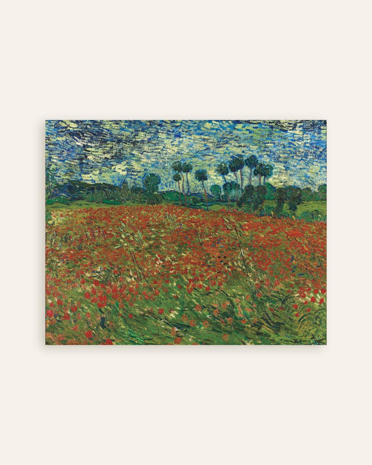 Poster med Valmuemark (1890) af Vincent van Gogh, miniature
