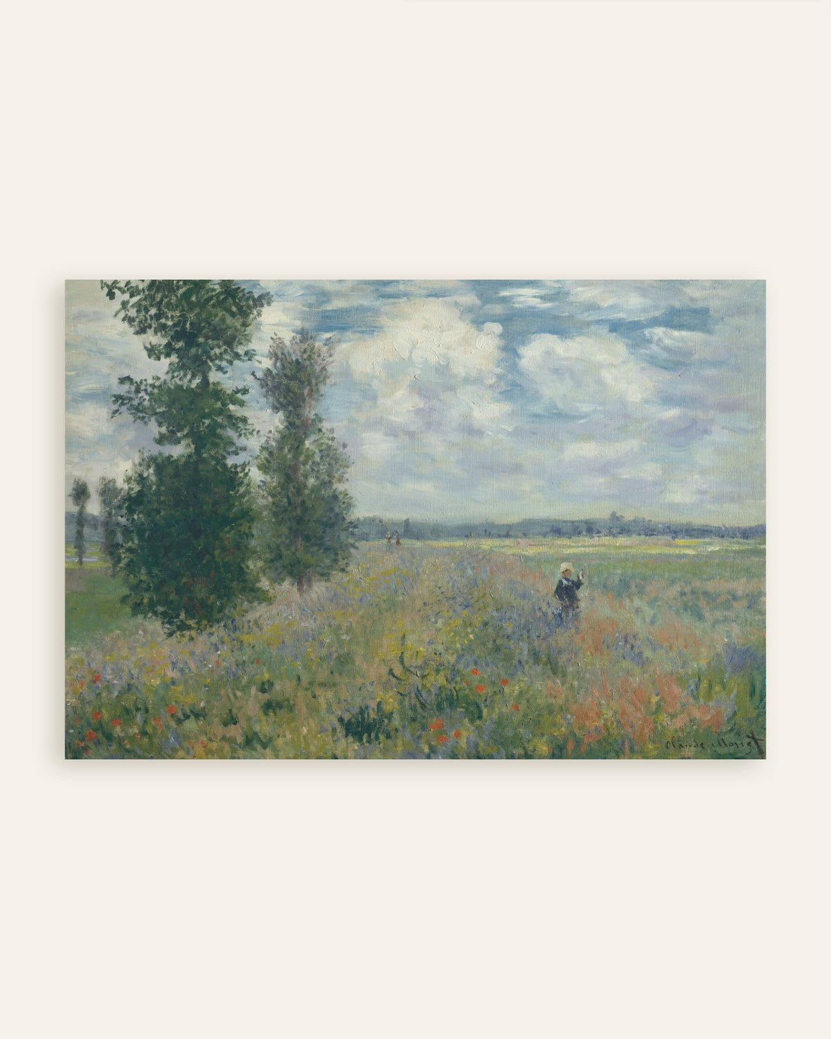 Plakat Valmuemarker nær Argenteuil (1875) af Claude Monet, miniature