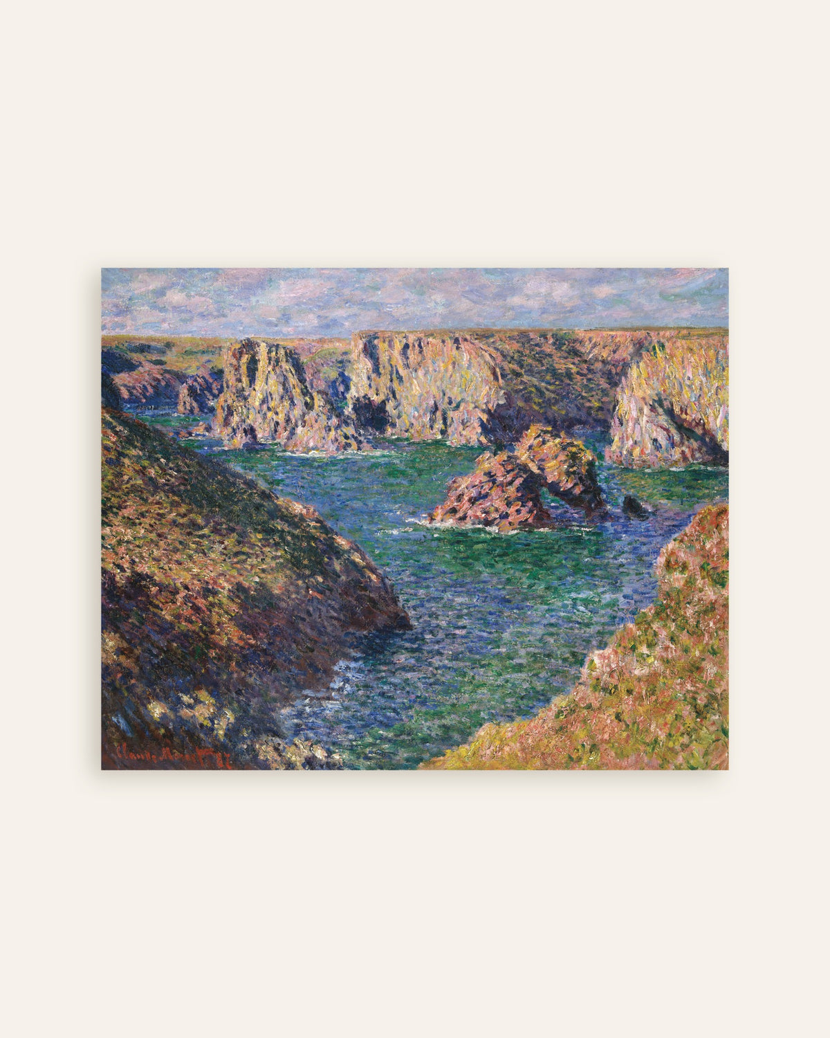 Plakat Port-Domois, Belle-Île (1887) af Claude Monet, miniature