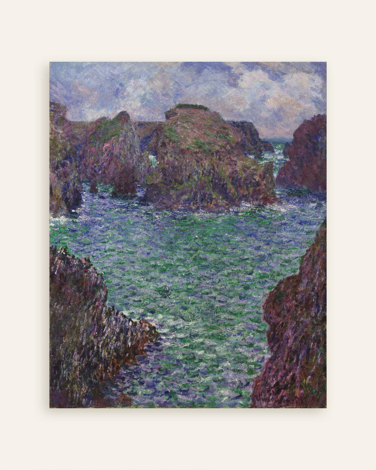 Plakat Port-Goulphar, Belle-Île (1887) af Claude Monet, miniature